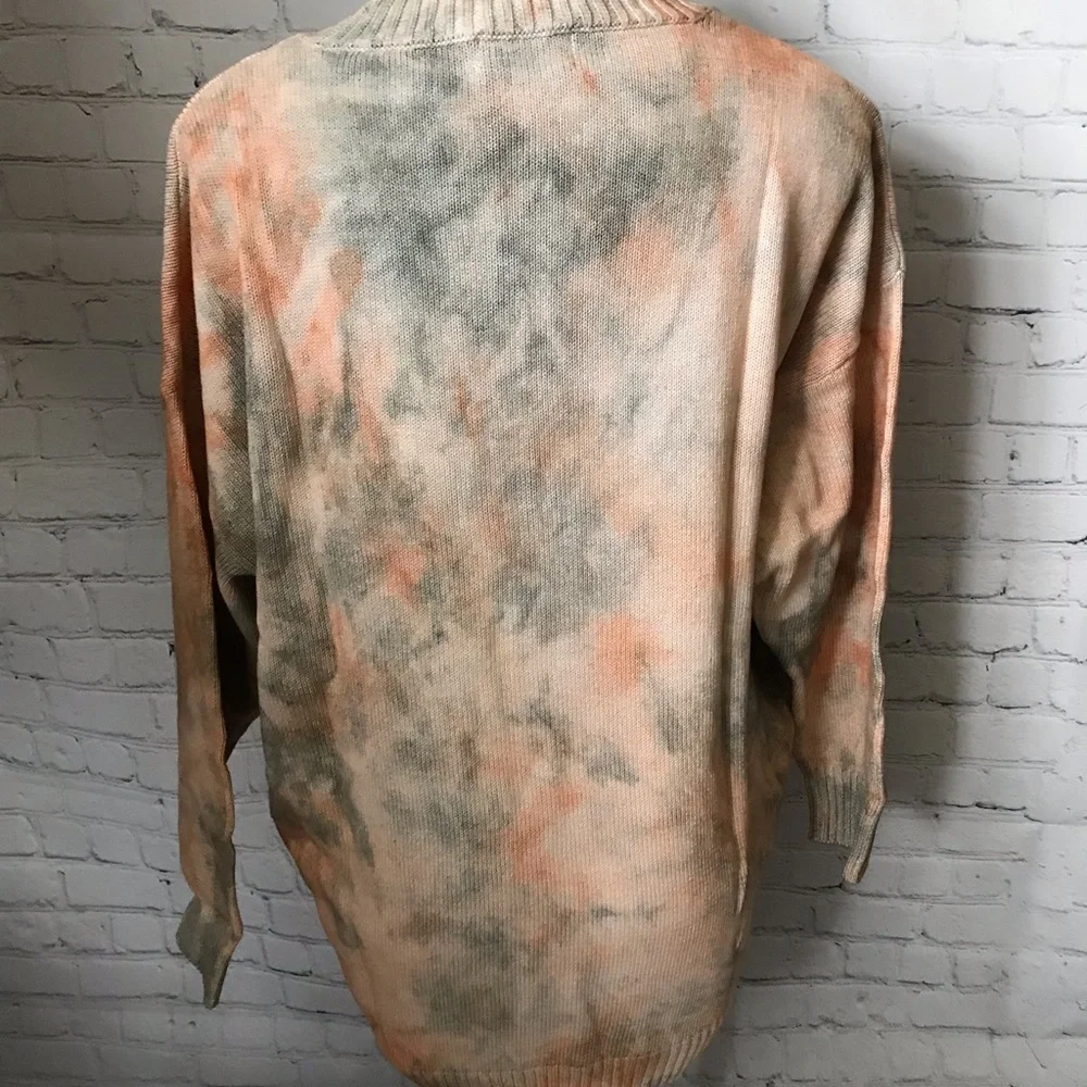 TIE DYE V NECK SWEATER URBAN OUTFITTERS